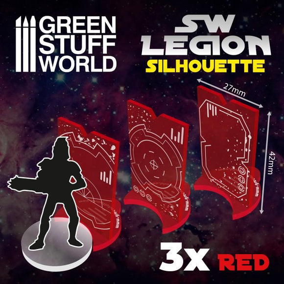 GSW SW Legion Silhouette - Red Game Measure Green Stuff World 