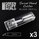 GSW Swivel Refill Blades - Pack x3 Hobby Tools Green Stuff World 