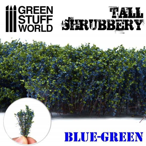 GSW Tall Shrubbery - Blue Green GSW Hobby Green Stuff World 