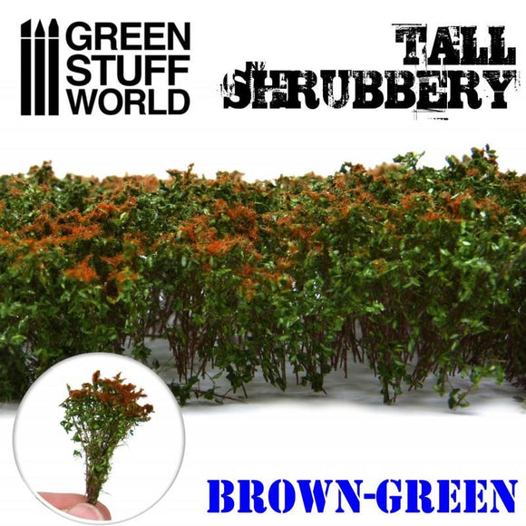 GSW Tall Shrubbery - Brown Green GSW Hobby Green Stuff World 