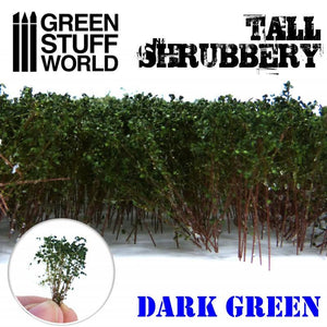 GSW Tall Shrubbery - Dark Green GSW Hobby Green Stuff World 