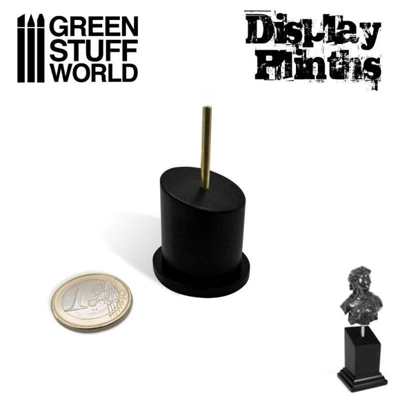 GSW Tapered Bust Plinth 2.5x2.5cm Black GSW Hobby Green Stuff World 