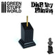 GSW Tapered Bust Plinth 3x3cm Black