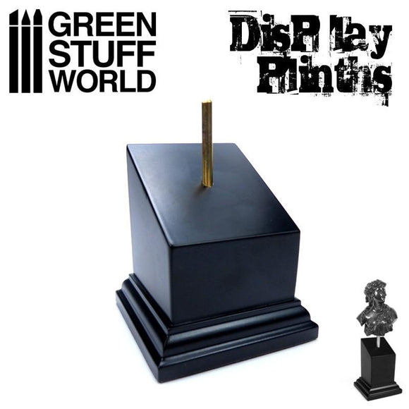 GSW Tapered Bust Plinth 5x5cm Black Plinth Green Stuff World 