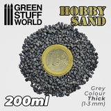 GSW Thick Hobby Sand - Dark Grey 200ml Basing Green Stuff World 