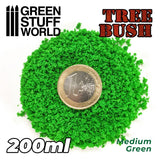 GSW Tree Bush Clump Foliage - Medium Green - 200ml Flock Green Stuff World 