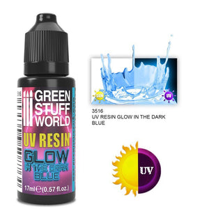 GSW UV RESIN 17ml BLUE - Glow in the Dark Auxiliary Green Stuff World