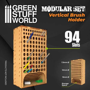 GSW Vertical brush holder Paint Rack Green Stuff World 