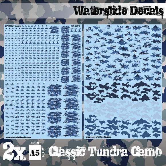 GSW Waterslide Decals - Classic Tundra Camo GSW Hobby Green Stuff World 