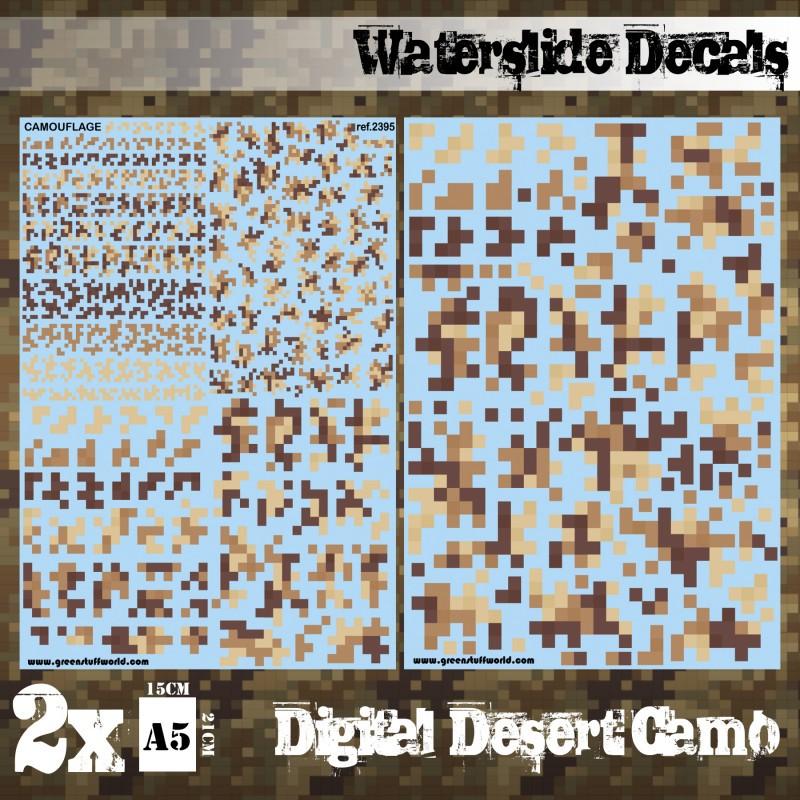 HammerHouse  GSW Waterslide Decals - Digital Desert Camo by Green