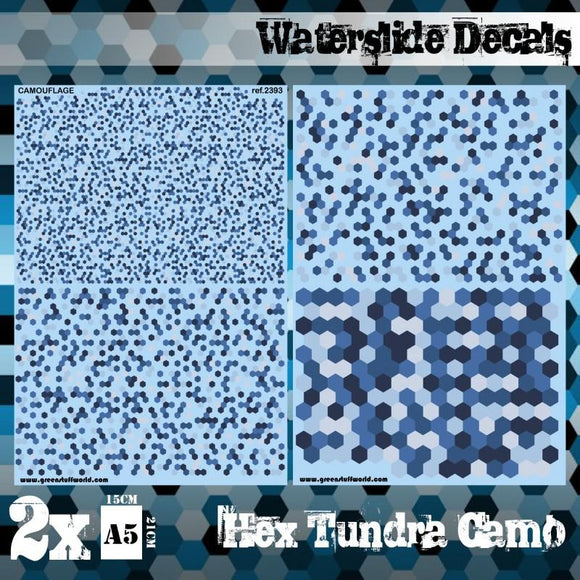 GSW Waterslide Decals - Hex Tundra Camo GSW Hobby Green Stuff World 