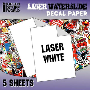 GSW Waterslide Decals - Laser White GSW Hobby Green Stuff World 