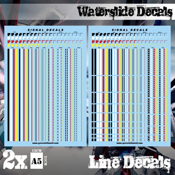 GSW Waterslide Decals - Lines GSW Hobby Green Stuff World 