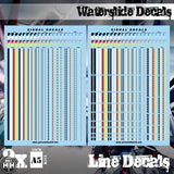 GSW Waterslide Decals - Lines GSW Hobby Green Stuff World 
