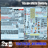 GSW Waterslide Decals - Tactical Numerals and Pinups GSW Hobby Green Stuff World 
