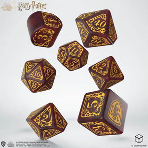 Harry Potter: Gryffindor Modern Dice Set - Red Dice Sets Q-Workshop 