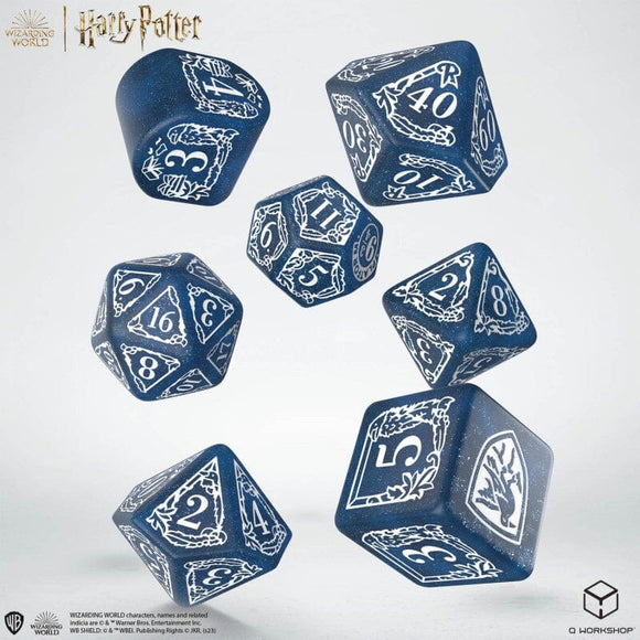 Harry Potter: Ravenclaw Modern Dice Set - Blue Dice Sets Q-Workshop 