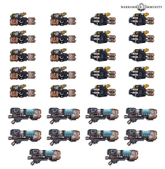 Heavy Weapons Upgrade Set: Heavy Flamers, Multi-meltas, and Plasma Cannons Horus Heresy Games Workshop 
