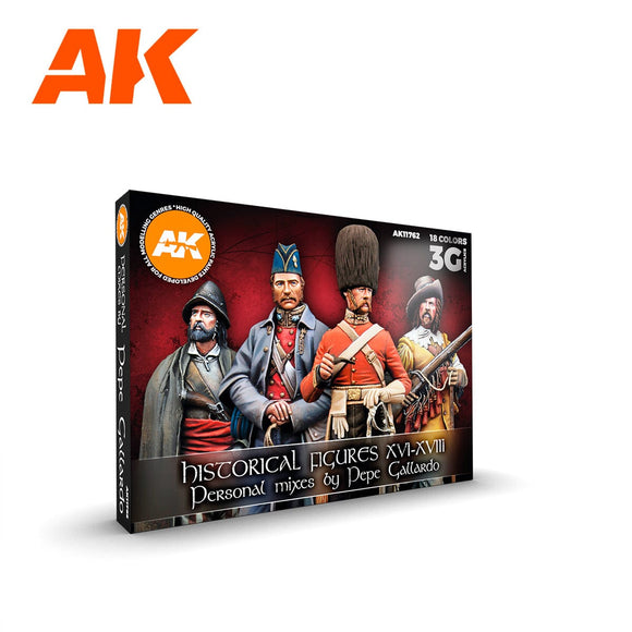 Hystorical Figures S. XVI-XVII By Pepe Gallardo AK Paint Sets AK Interactive 