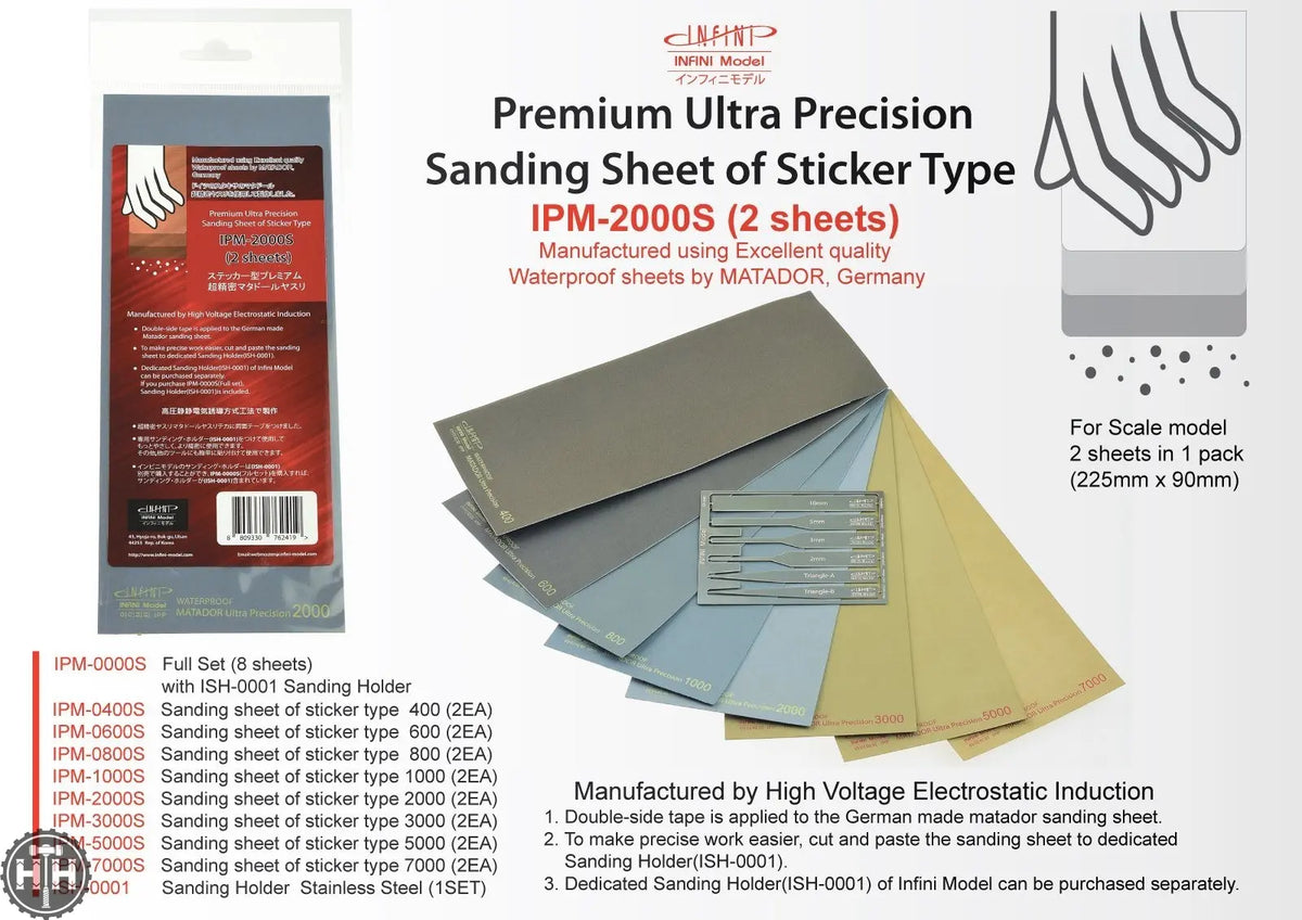 HammerHouse | IPM-2000S Sanding Sheet of Sticker type #2000 (2EA) by ...