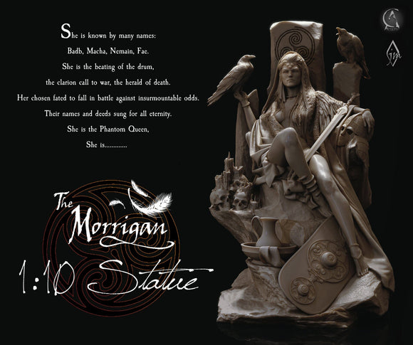 Journeyman Miniatures: The Morrigan 1:10 Statue Statue Journeyman Miniatures 