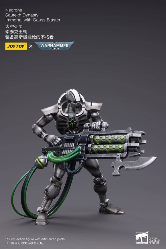 JoyToy Necrons Sautekh Dynasty Immortal with Gauss Blaster Action Figures JoyToy 