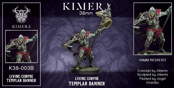 Kimera - Living Corpse Templar Banner 38mm Figure Kimera 
