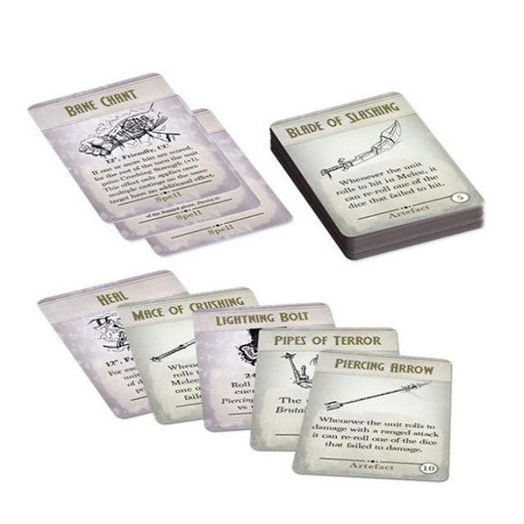 Kings Of War 3Rd Edition Spell & Artefact Cards Kings of War Mantic Games  (5026728870025)