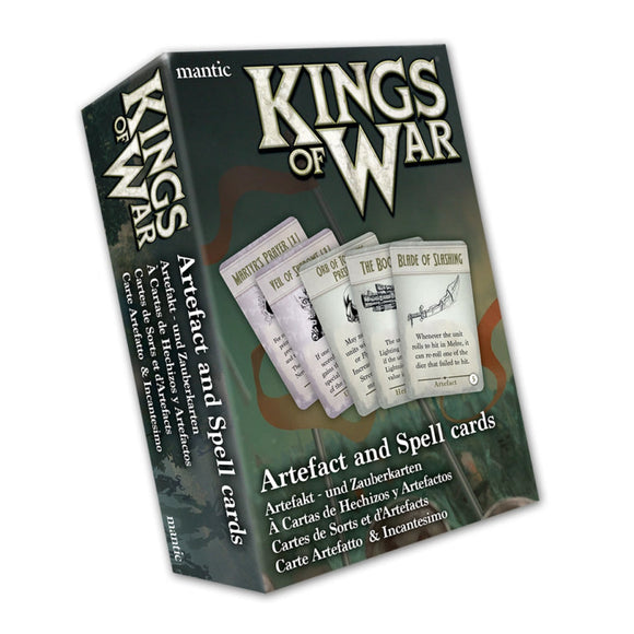 Kings of War Artefact and Spell Cards 2022 KOW Generic Mantic Games 