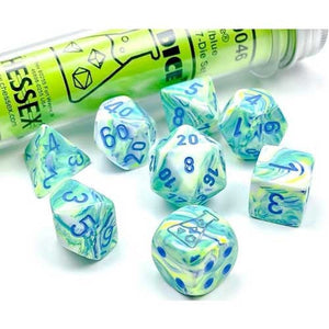 Lab Dice Festive Garden/Blue Set Lab Dice Sets - Series 5 Chessex