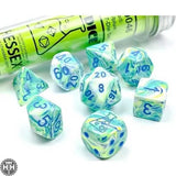 Lab Dice Festive Garden/Blue Set Lab Dice Sets - Series 5 Chessex