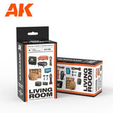 Living Room Accessories Set Wargame 30-35mm Scenography AK Interactive 
