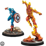 Marvel Crisis Protocol: Captain America & The Original Human Torch Character Pack Atomic Mass Games 