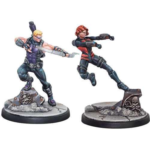 Marvel Crisis Protocol: Hawkeye And Black Widow Character Pack Atomic Mass Games 
