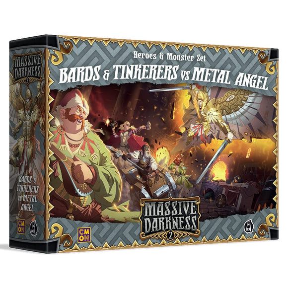 Massive Darkness 2: Bard & Tinkerer vs Metal Angel Board & Card Games CMON 