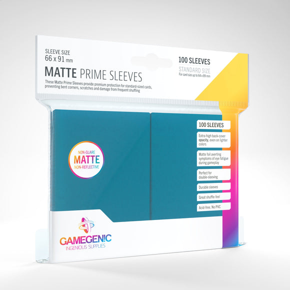 Matte Prime Sleeves - Blue GameGenic - Card Sleeves GameGenic 