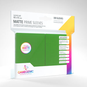 Matte Prime Sleeves - Green GameGenic - Card Sleeves GameGenic 