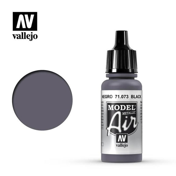 Model Air: Black (Metallic) Model Air Paint Vallejo 