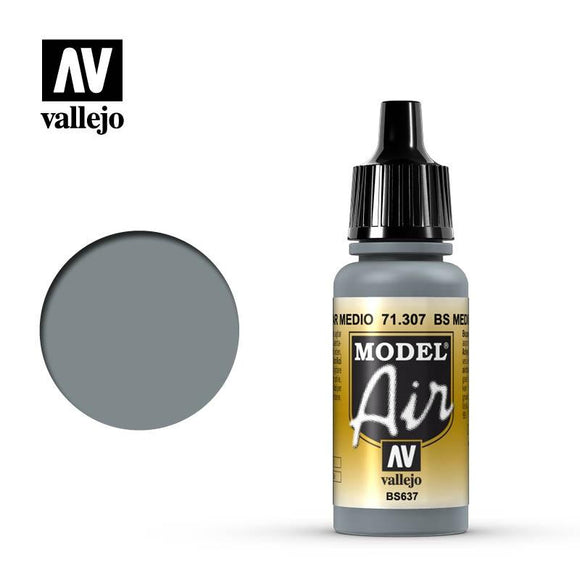 Model Air: BS Medium Sea Grey Model Air Paint Vallejo 