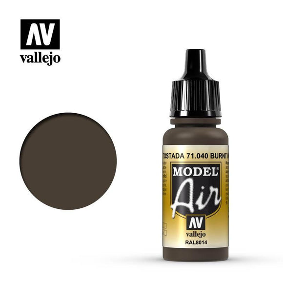 Model Air: Burnt Umber Model Air Paint Vallejo 