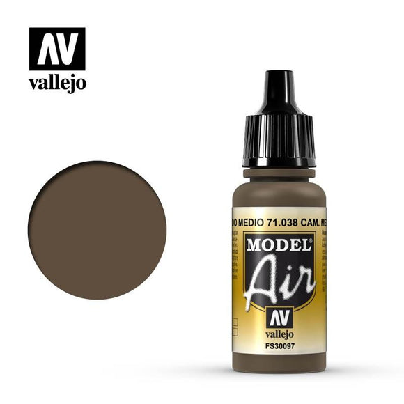 Model Air: Camouflage Medium Brown Model Air Paint Vallejo 