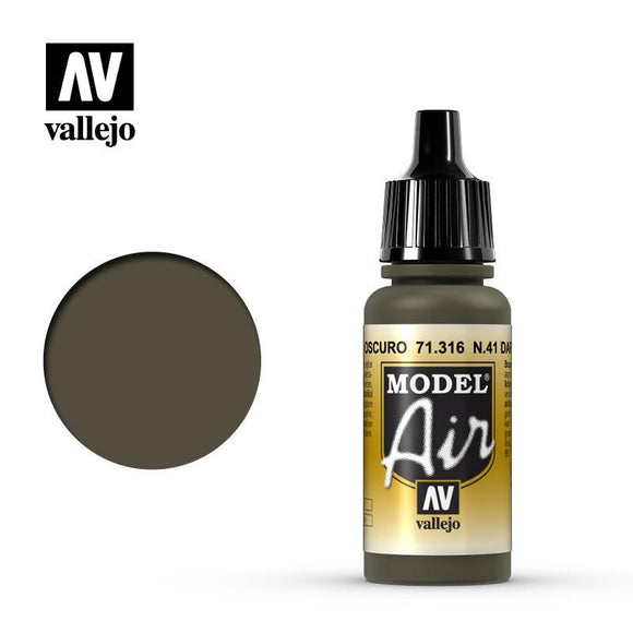 Model Air: N. 41 Dark Olive Drab Model Air Paint Vallejo 