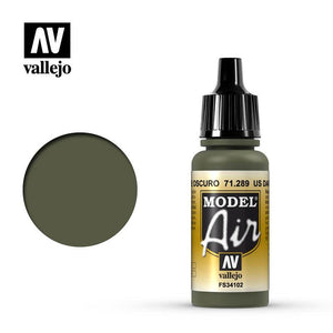 Model Air: US Dark Green Model Air Paint Vallejo 