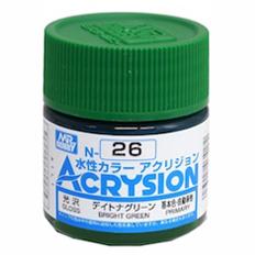 Mr Hobby Bright Green Acrysion Color Paint MrHobby 