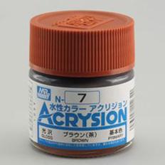 Mr Hobby Brown Acrysion Color Paint MrHobby 