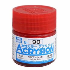 Mr Hobby Clear Red Acrysion Color Paint MrHobby 