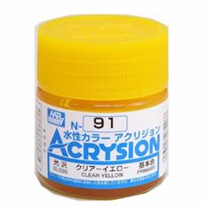 Mr Hobby Clear Yellow Acrysion Color Paint MrHobby 