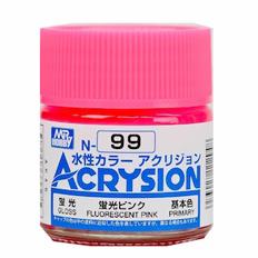 Mr Hobby Fluorescent Pink Acrysion Color Paint MrHobby 
