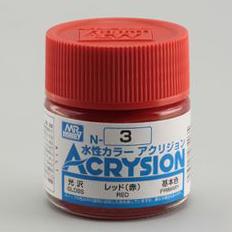 Mr Hobby Gloss Red Acrysion Color Paint MrHobby 