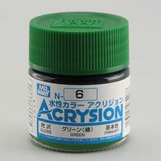 Mr Hobby Green Acrysion Color Paint MrHobby 